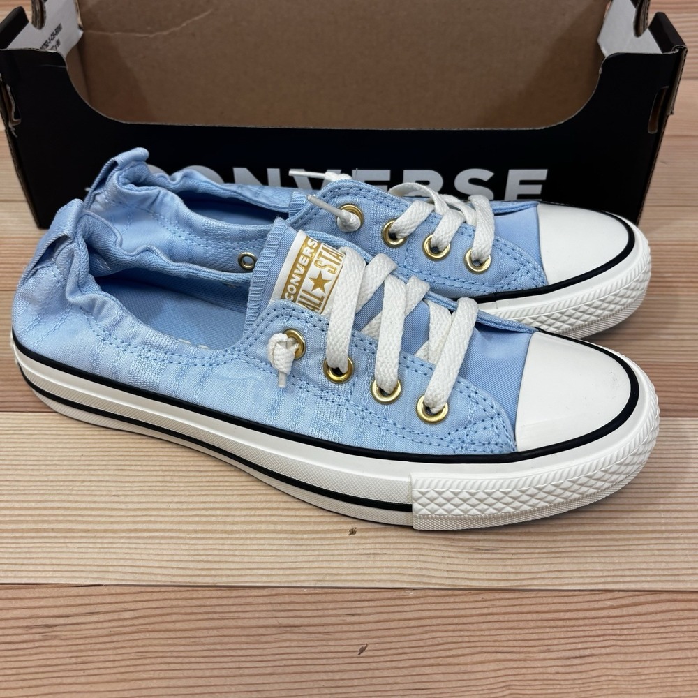 Converse CTAS Shoreline Blue/Egret Women's Slip On Sneakers Size 6.5 A13001F